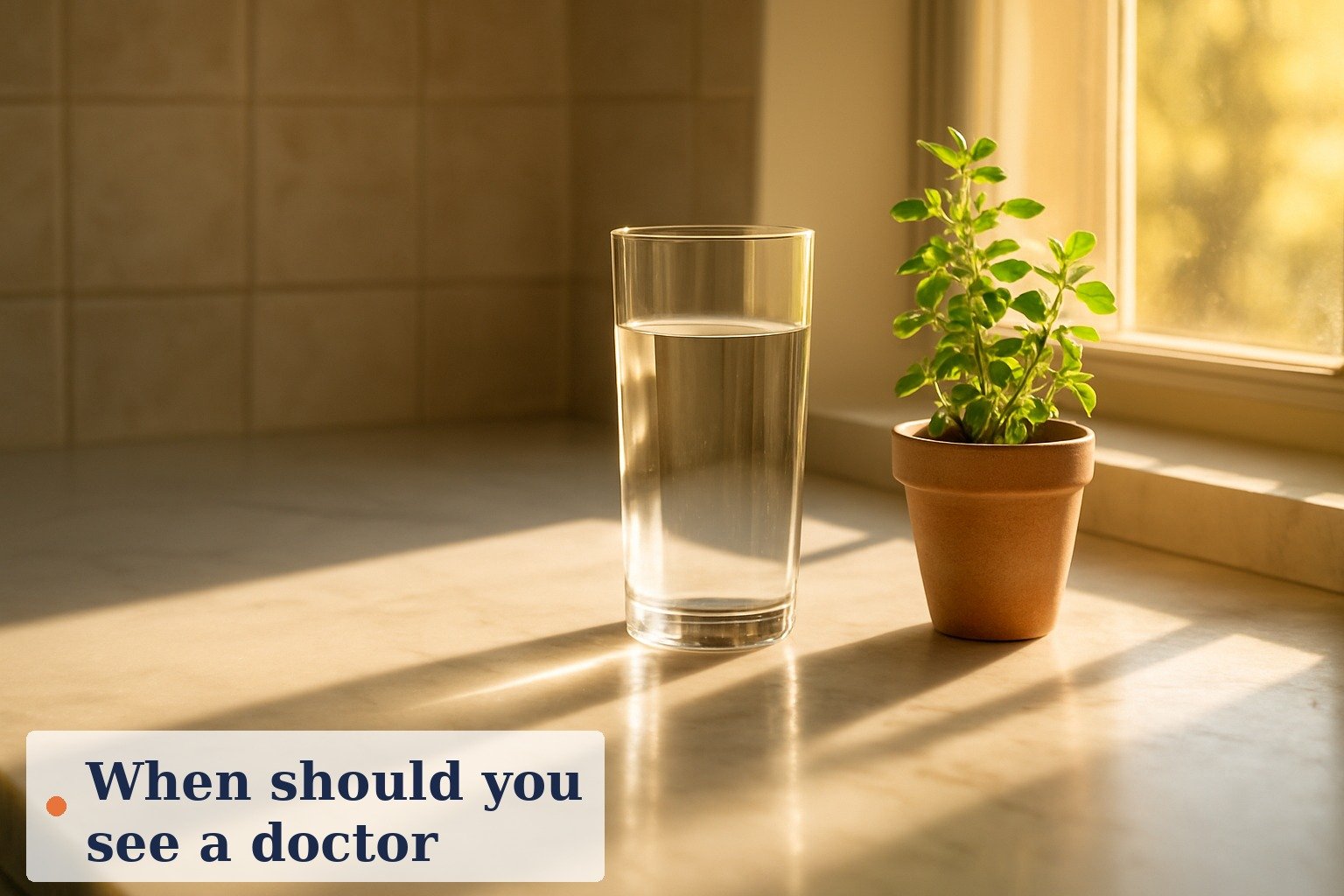 Doctor reviewing lab results with a patient in a bright clinic office